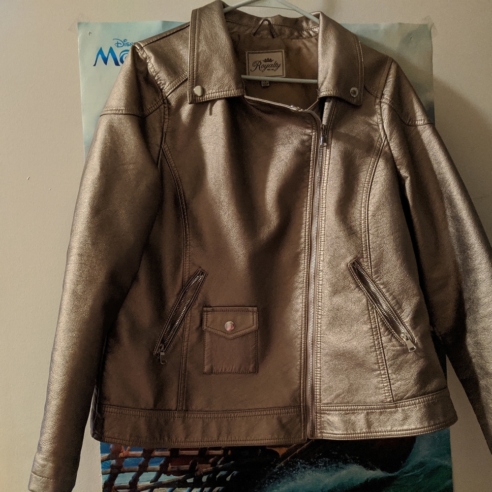 Bronze leather jacket